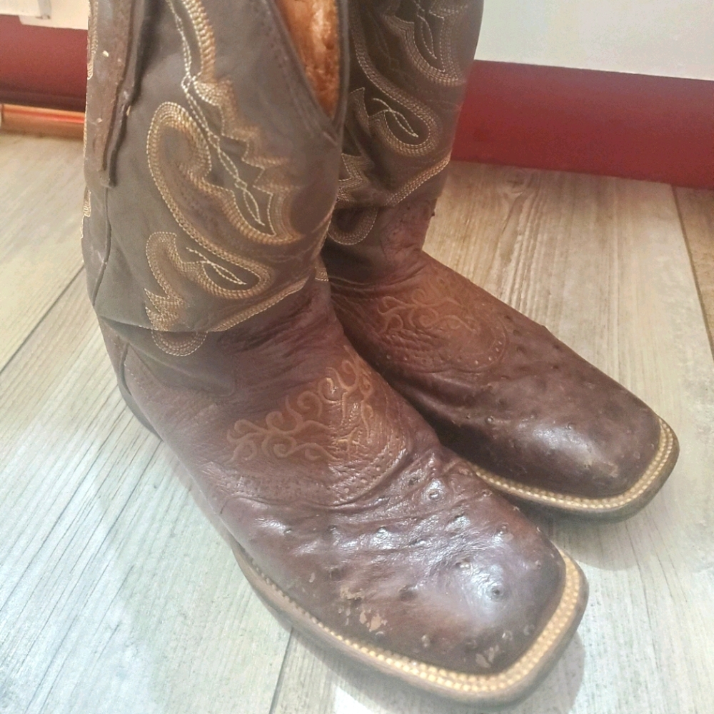 Dan post ostrich skin boots